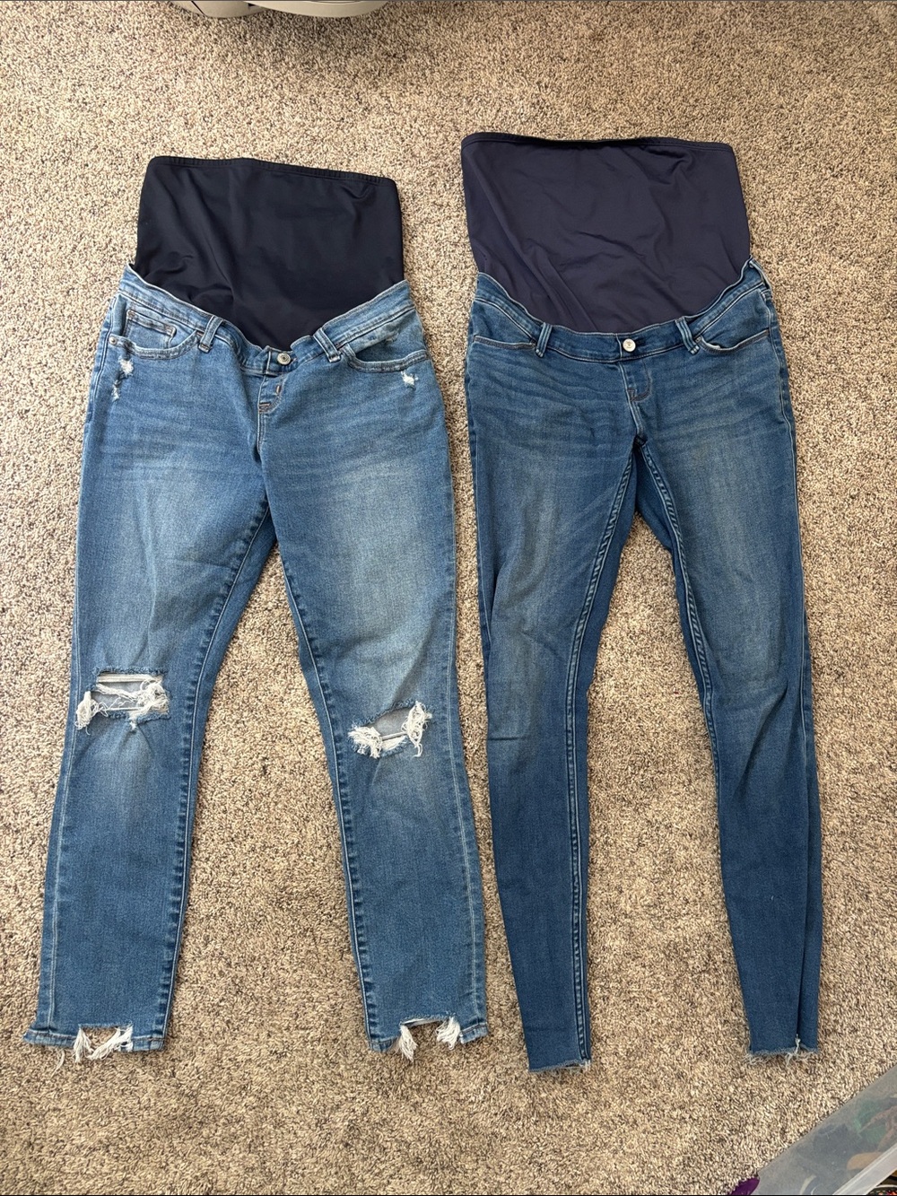 Abercrombie & Fitch Blue Denim Maternity Skinny Jeans